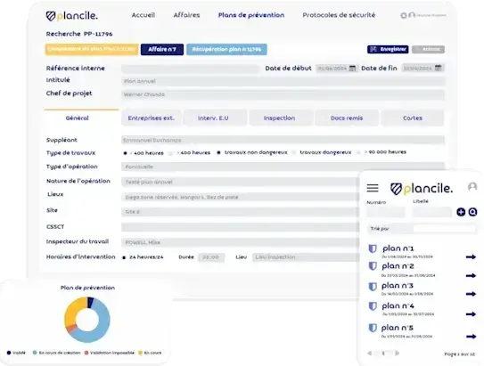 Logiciel plan de prévention smartphone, tablette, ordinateur